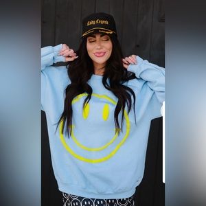 LALA The World Needs Your Magic Pullover in Sky Blue